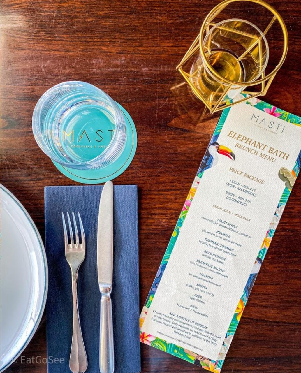 Masti resturant menu