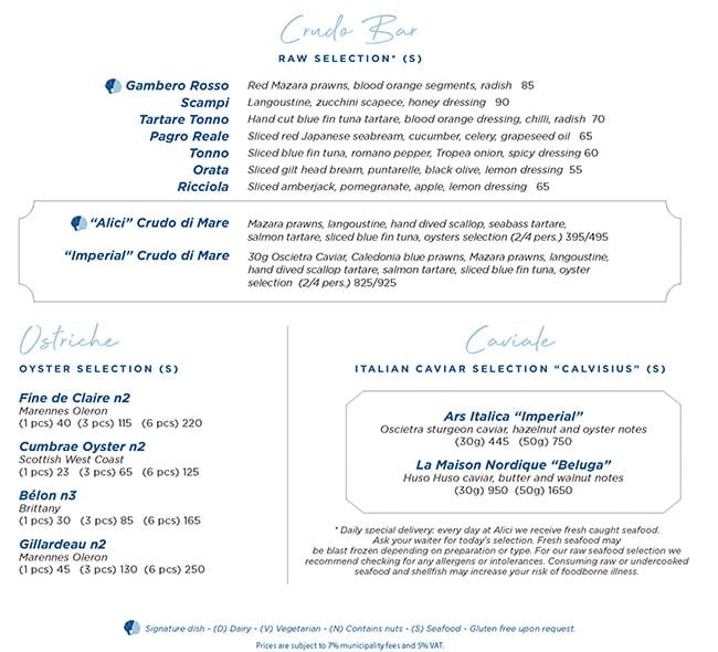 Alici Menu